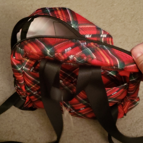 VS Pink Mini Plaid Backpack & Face Masks Bundle - Picture 5 of 8